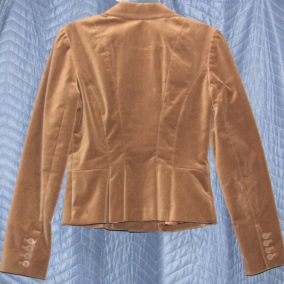 Gap Brown Lined Blazer - size 2 - Picture 3 of 7